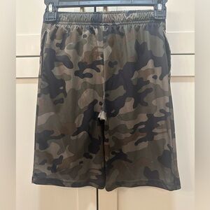 Camo Athletic Shorts - Olive & Black- boys 8